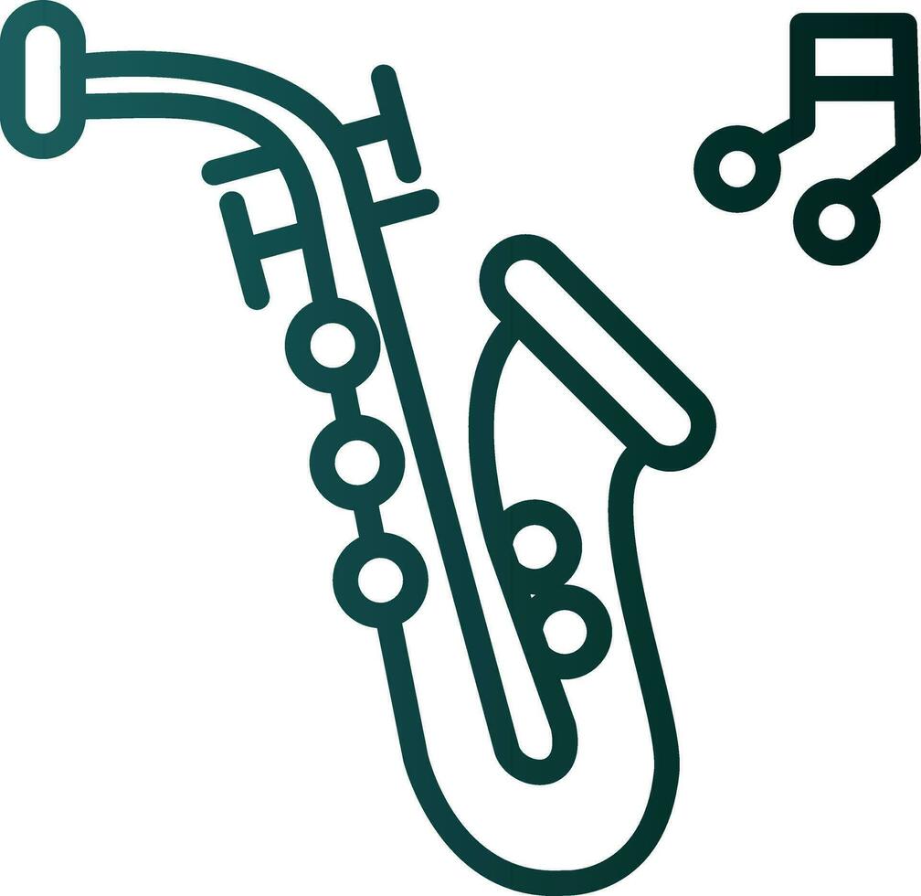 Saxophone Vector Icon Design