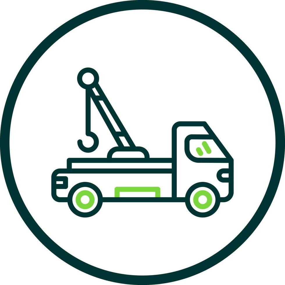 Tow truck Vector Icon Design