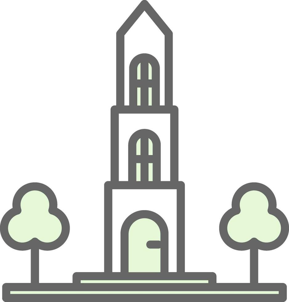 Dom tower Vector Icon Design