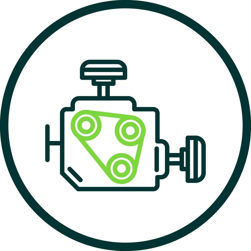 Car engine Vector Icon Design