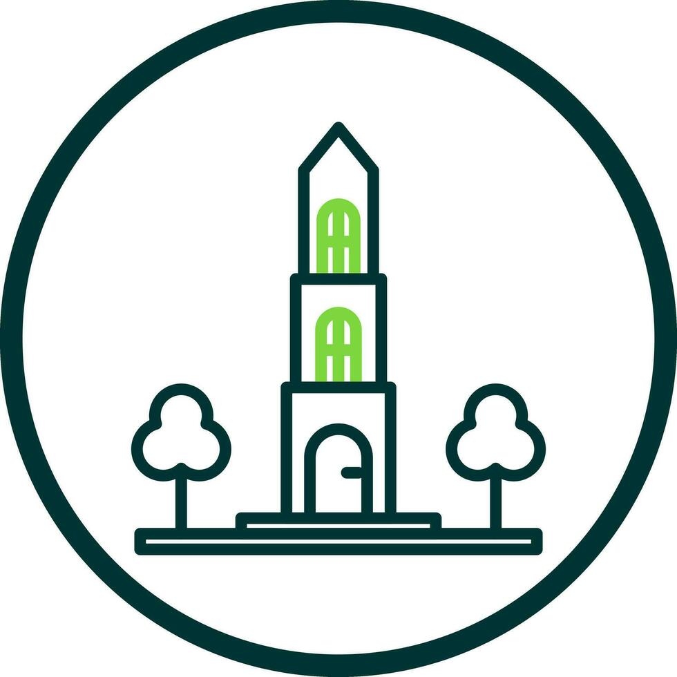 Dom tower Vector Icon Design