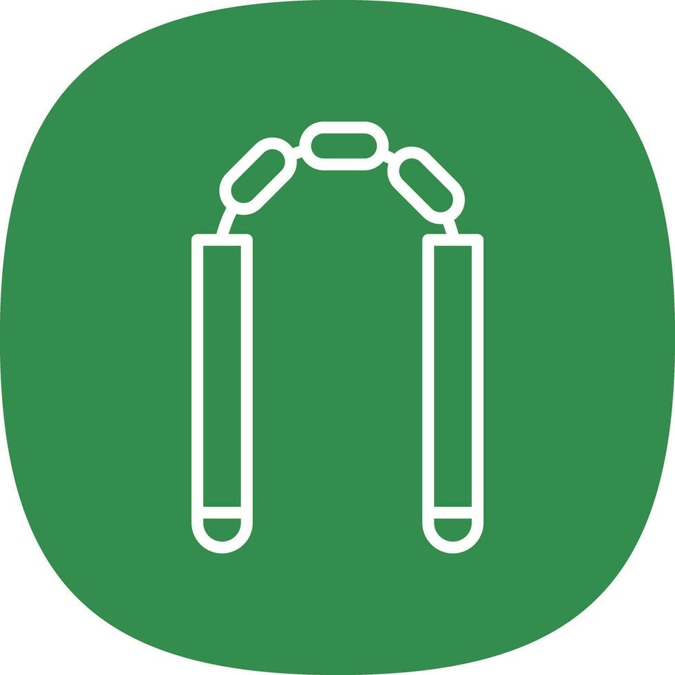 nunchaku vector icono diseño