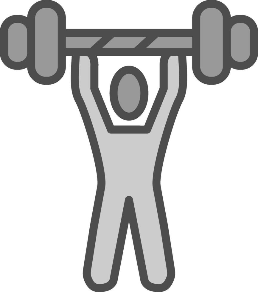Weightlifting Vector Icon Design