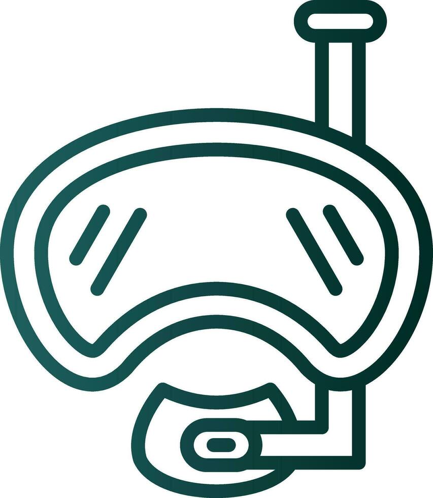 Diving mask Vector Icon Design