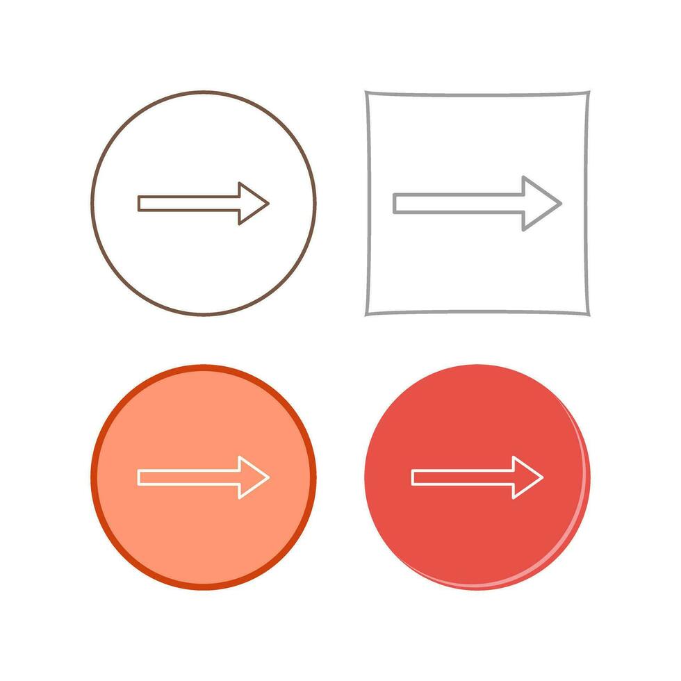 Unique Right Arrow Vector Icon
