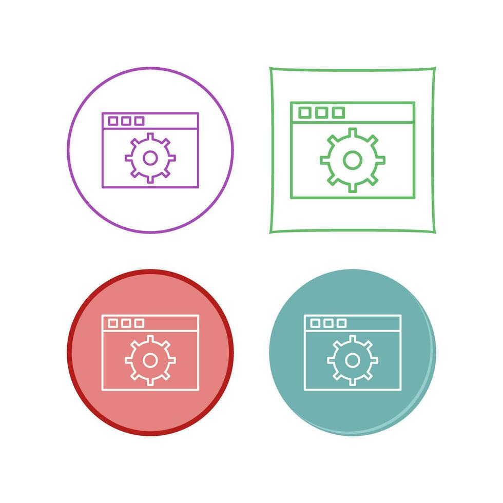 Unique Settings Vector Icon