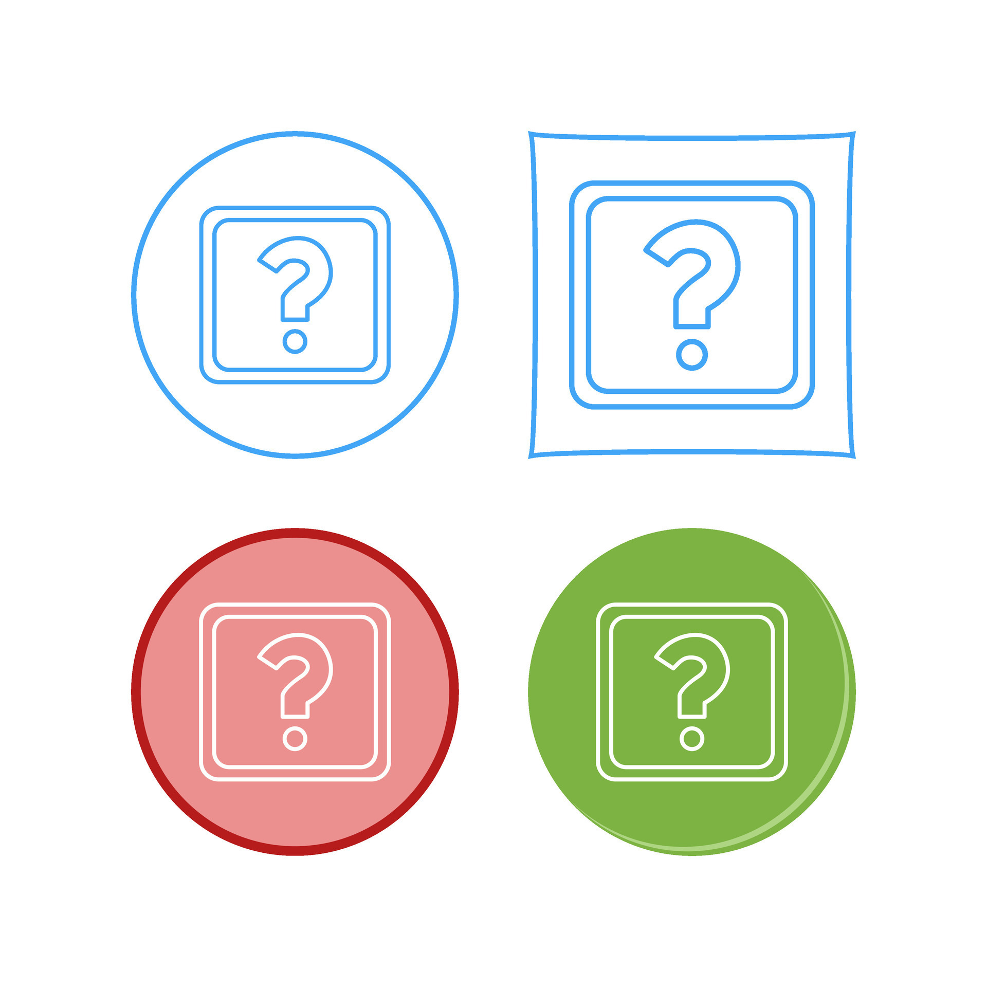 Uncertain Icon Human And Question Mark Icon Vector Image