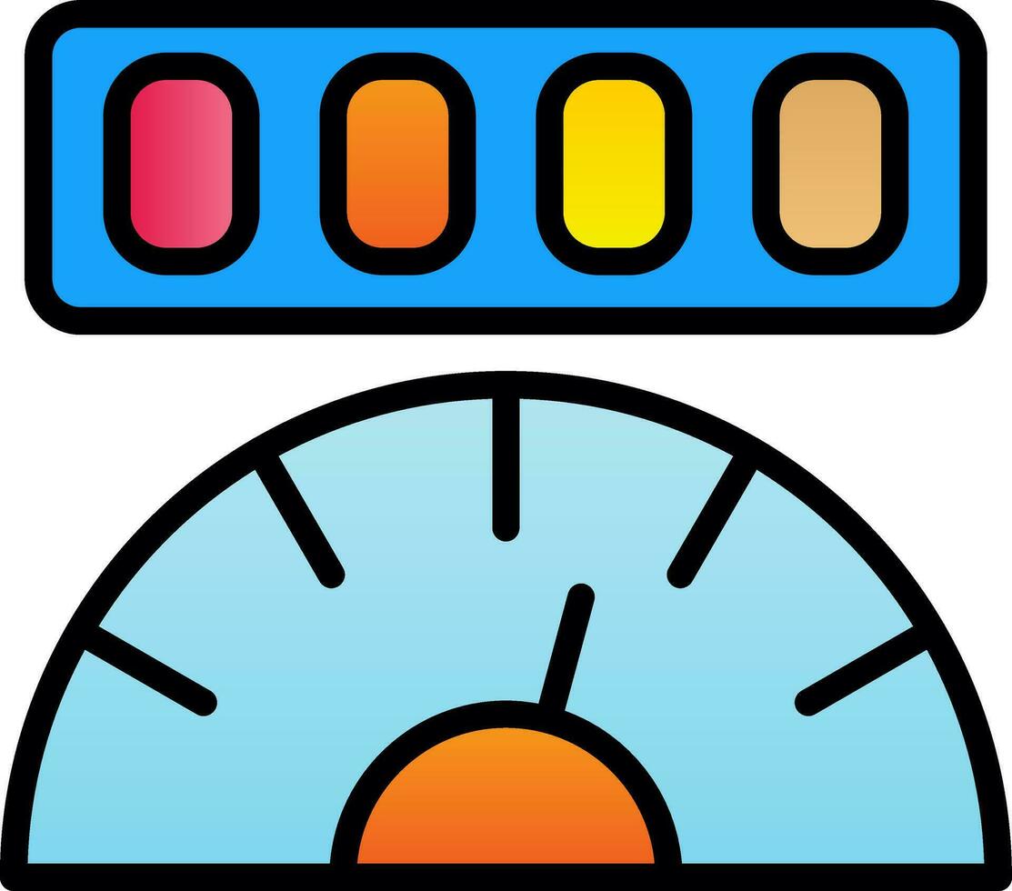 Mileage Vector Icon Design