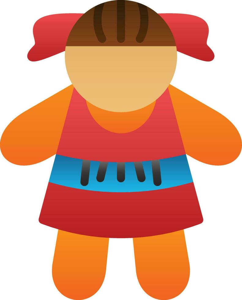 Doll Vector Icon Design