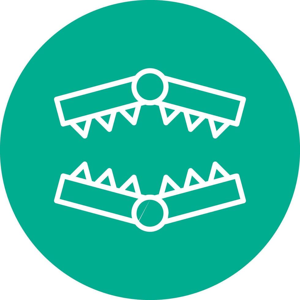 Bear trap Vector Icon Design