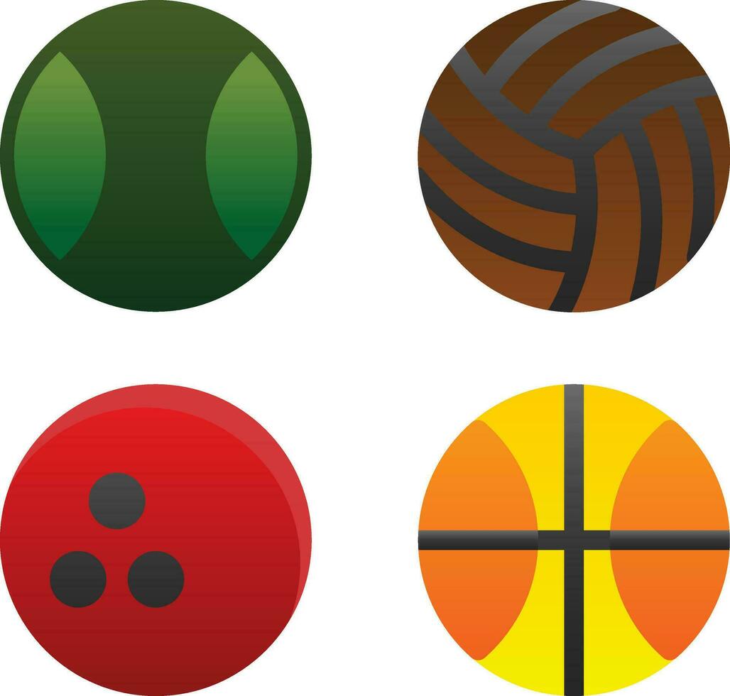 pelotas vector icono diseño