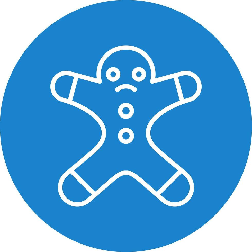 Gingerbread man Vector Icon Design