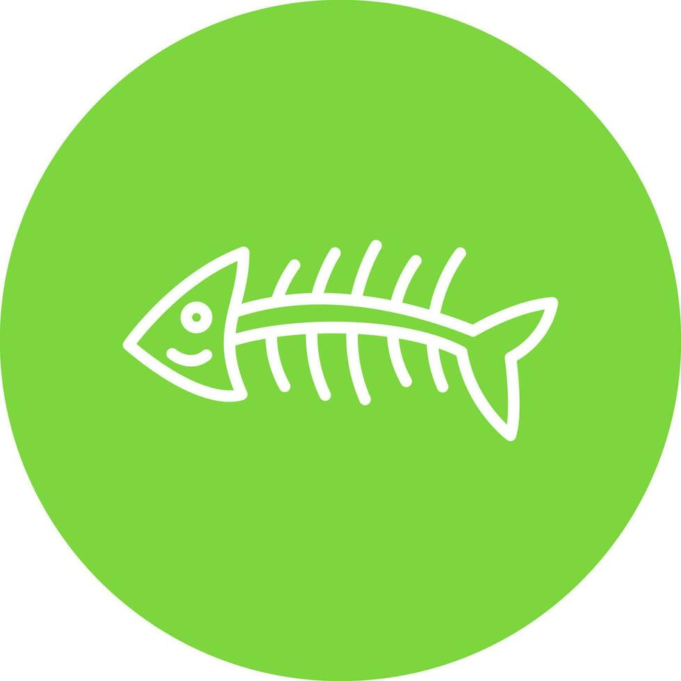 Fishbone Vector Icon Design