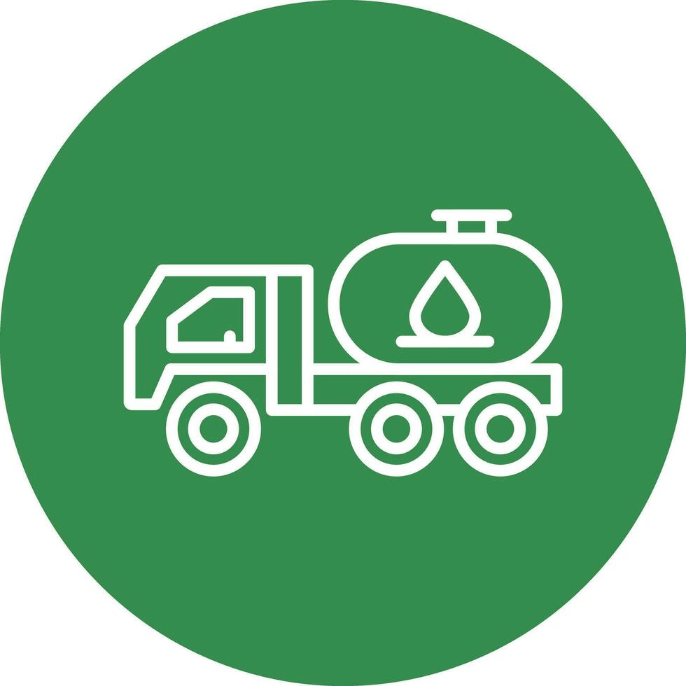 Tanker truck Vector Icon Design