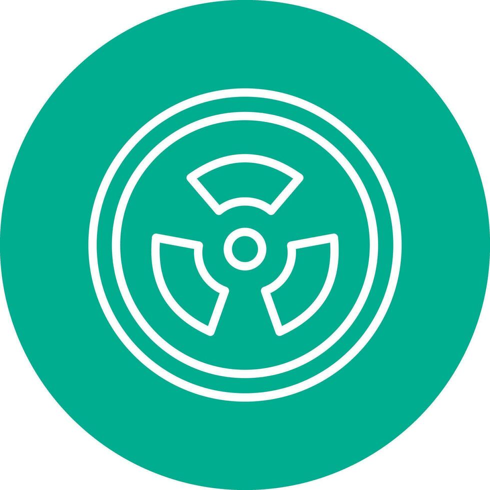 Radiation sign Vector Icon Design