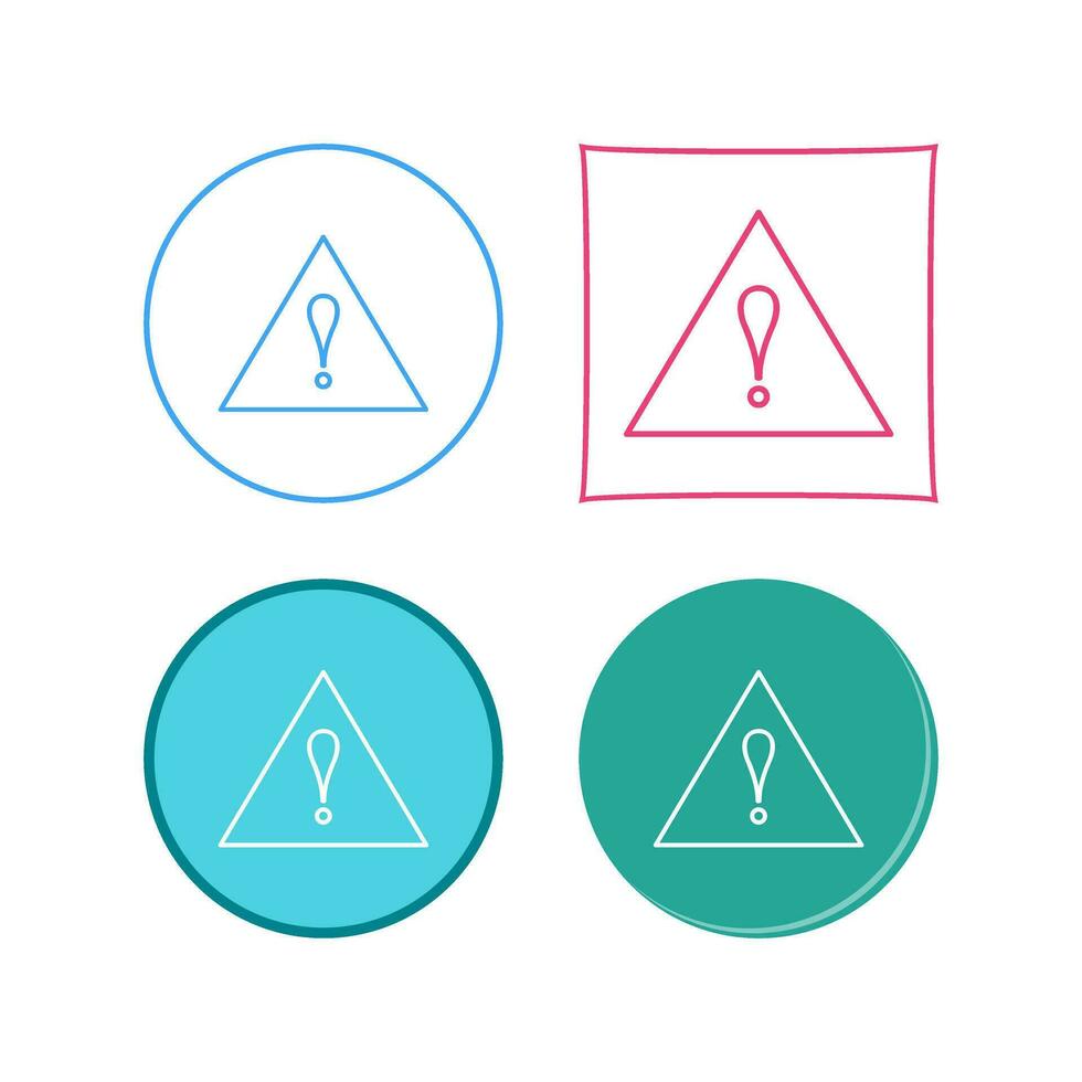 Unique Alert Vector Icon