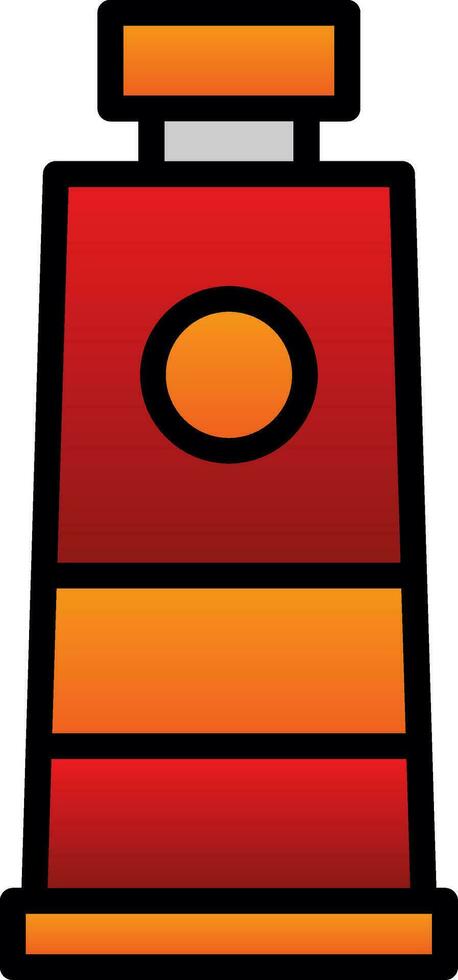 Paint tube Vector Icon Design