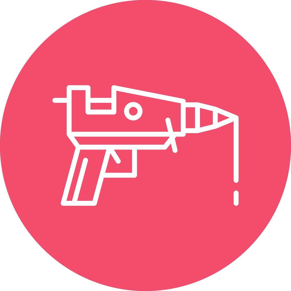 Hot glue gun Vector Icon Design
