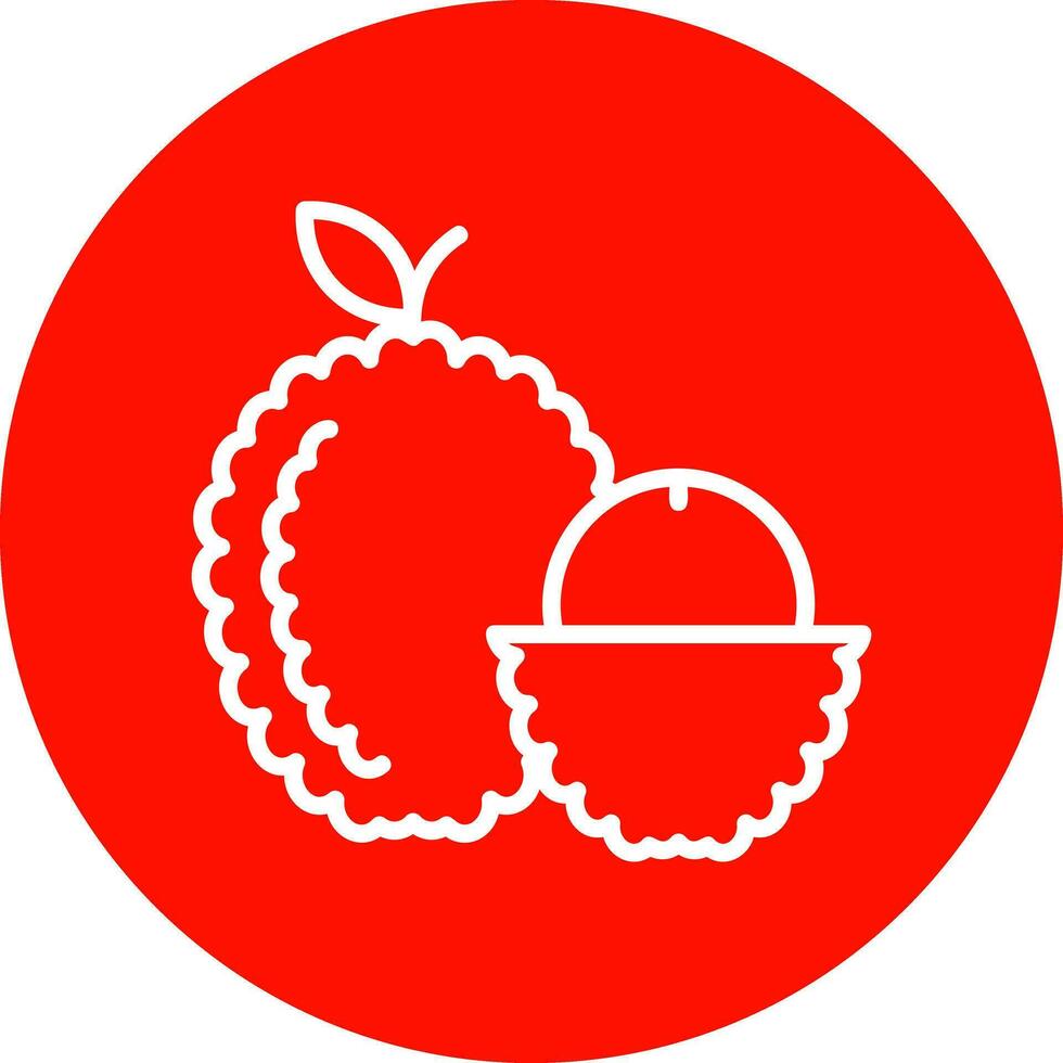 Lychee Vector Icon Design