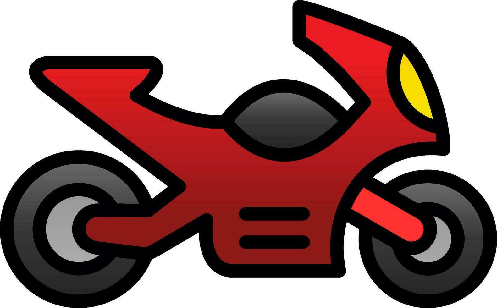 diseño de icono de vector de motocicleta