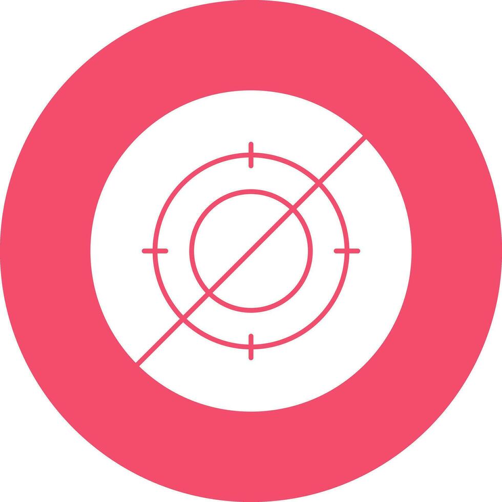 No hunt Vector Icon Design