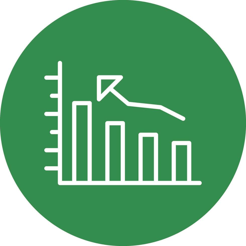 Bar graph Vector Icon Design
