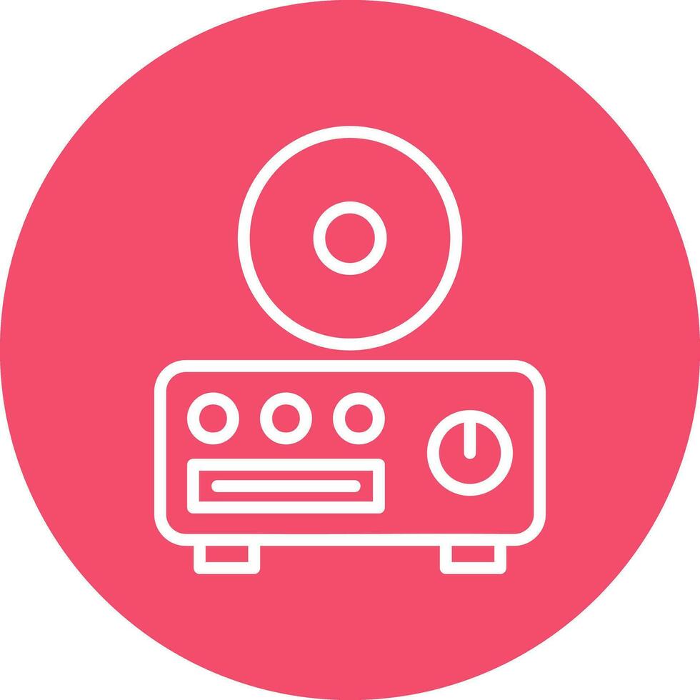 CD player Vector Icon Design