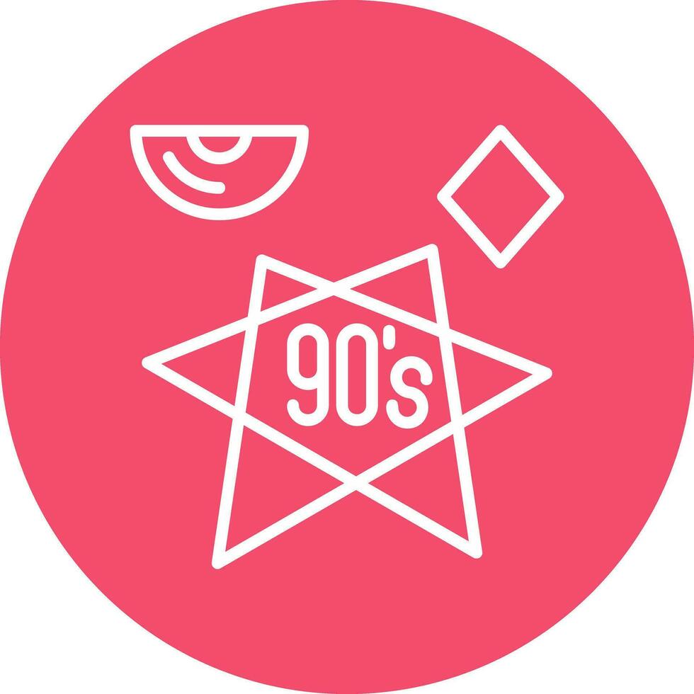 90s vector icono diseño