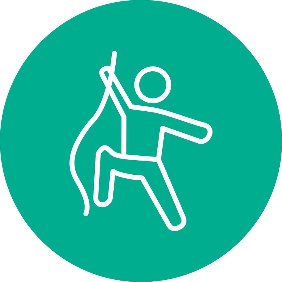 Climbing Vector Icon Design