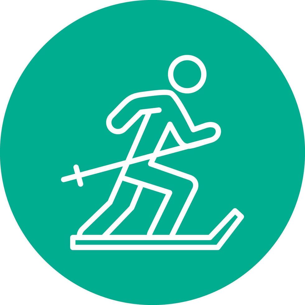 Ski Vector Icon Design