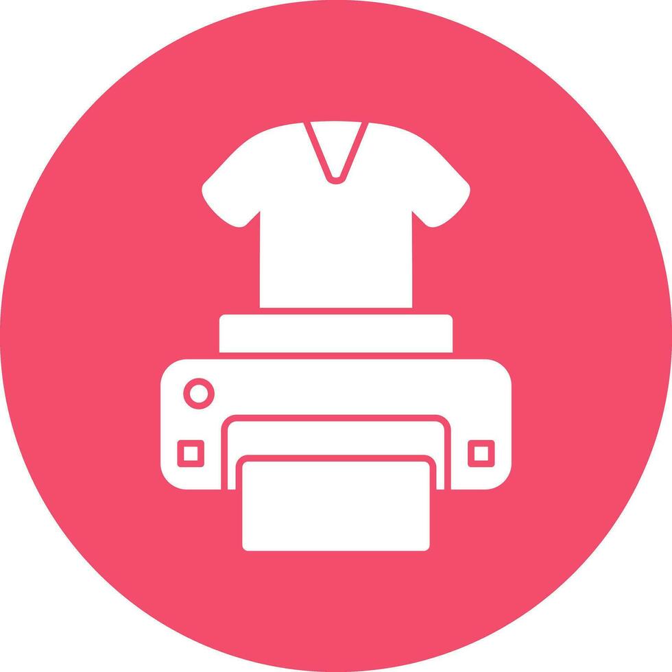 Dtg printer Vector Icon Design