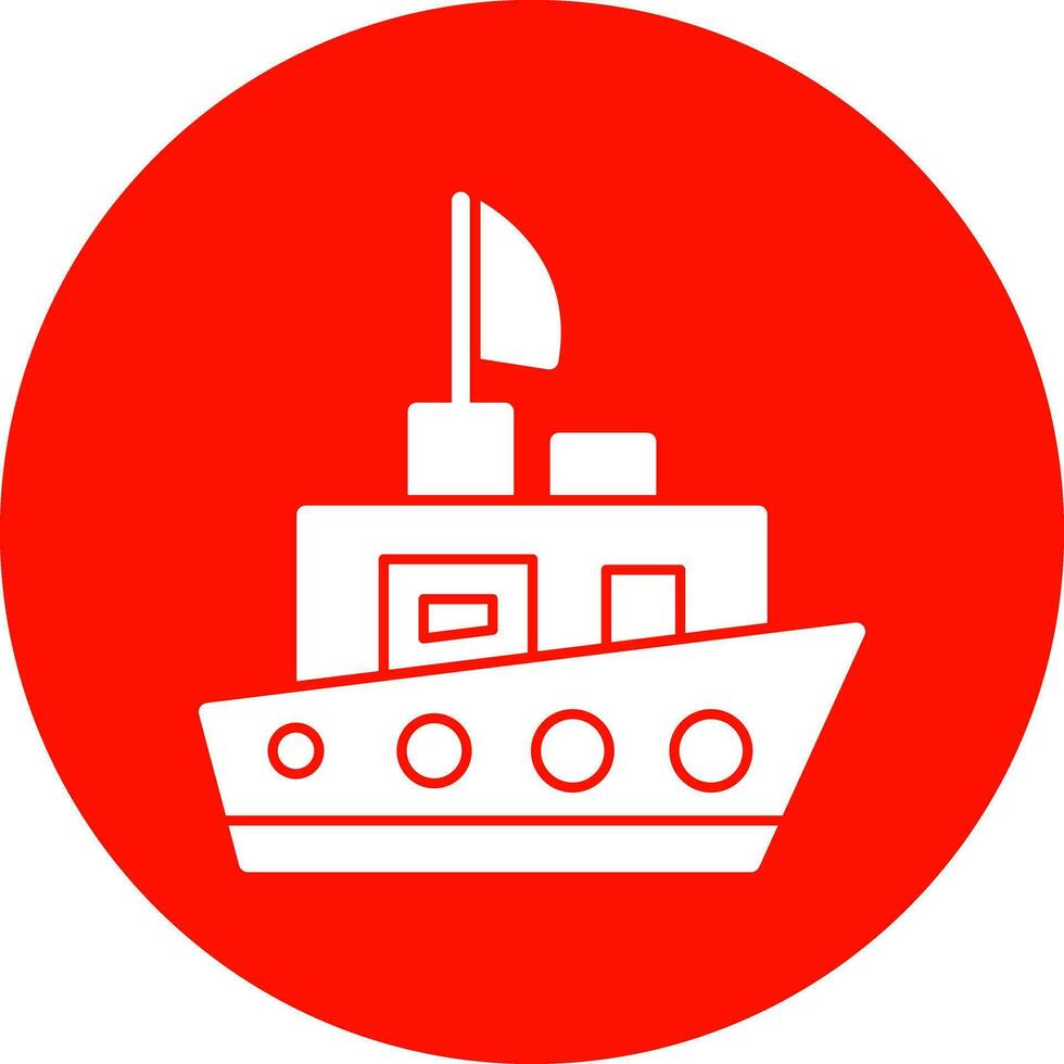 diseño de icono de vector de barco