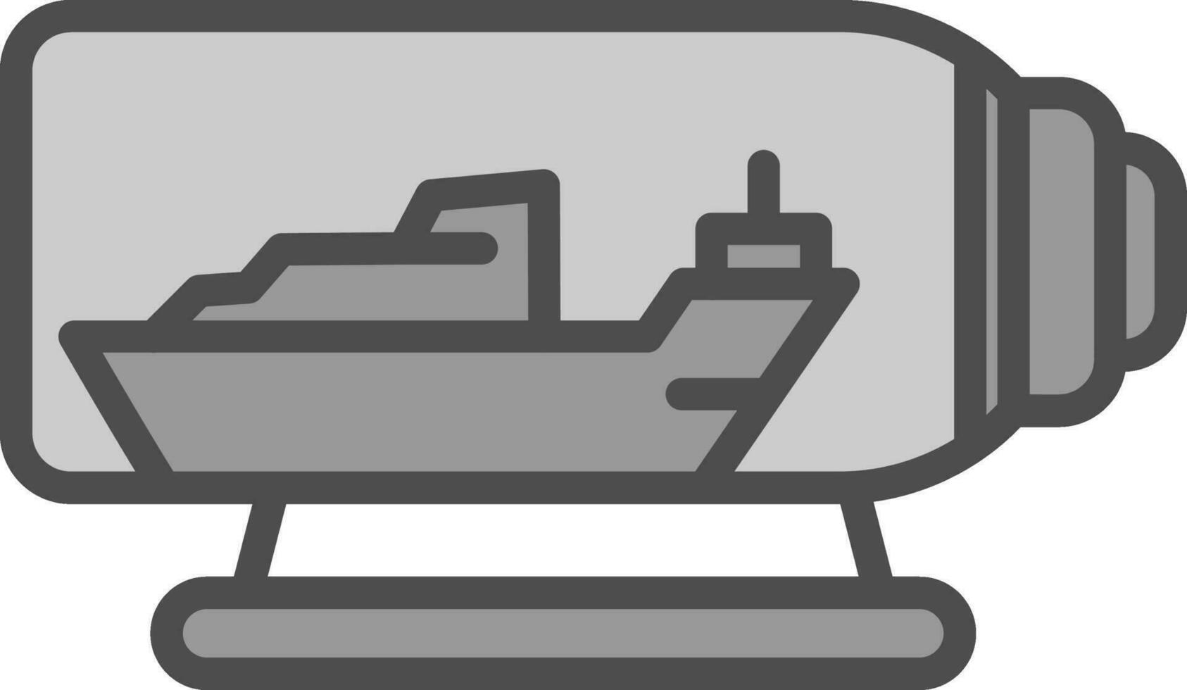 Ship in a bottle Vector Icon Design