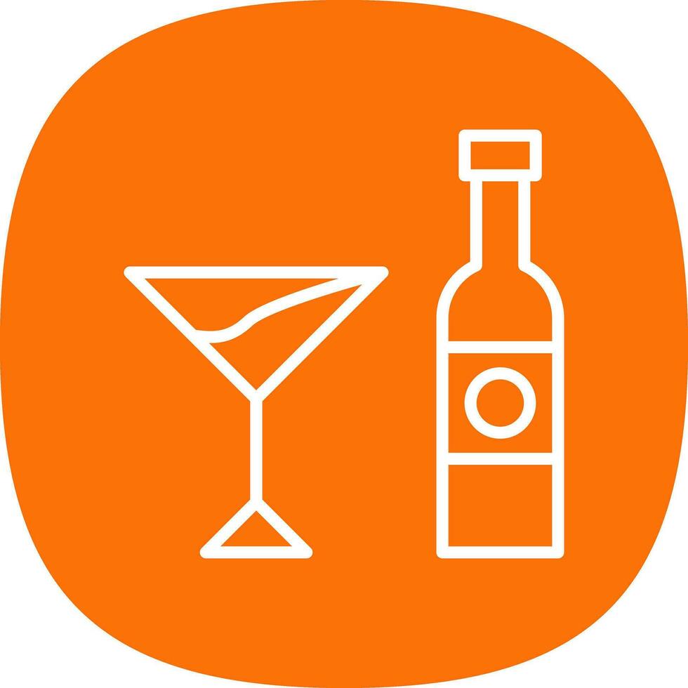 Alcoholic drink Vector Icon Design