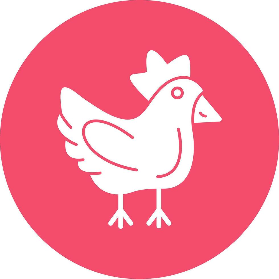 Chicken Vector Icon Design