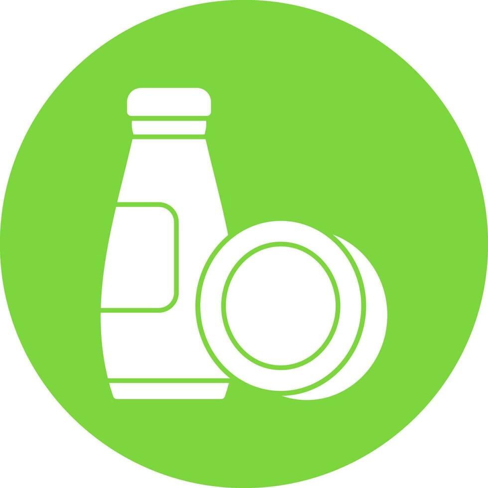 Coconut milk Vector Icon Design