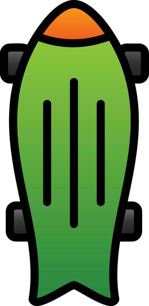 Skateboard Vector Icon Design