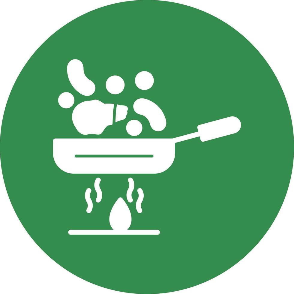 Stir fry Vector Icon Design