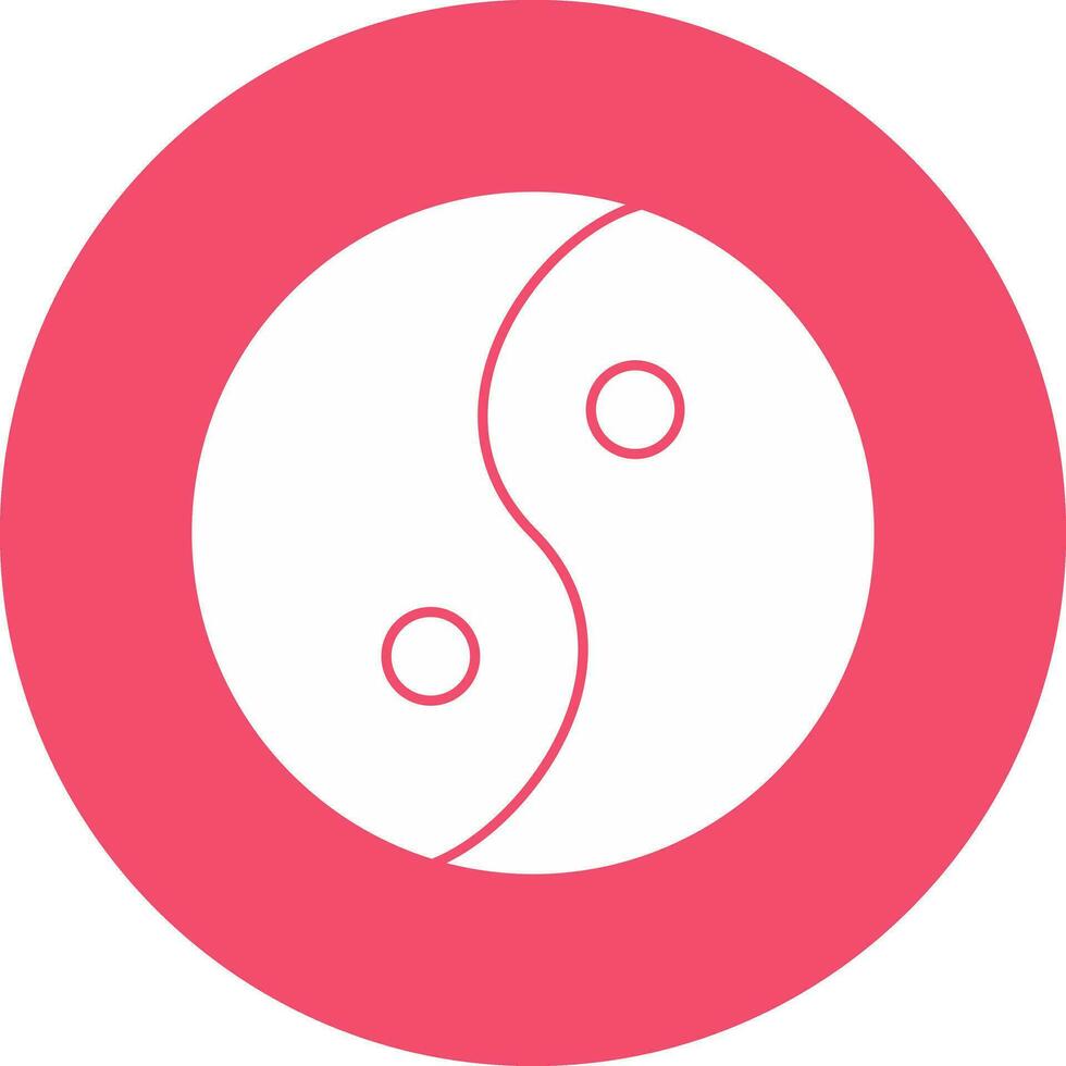 Yin yang Vector Icon Design
