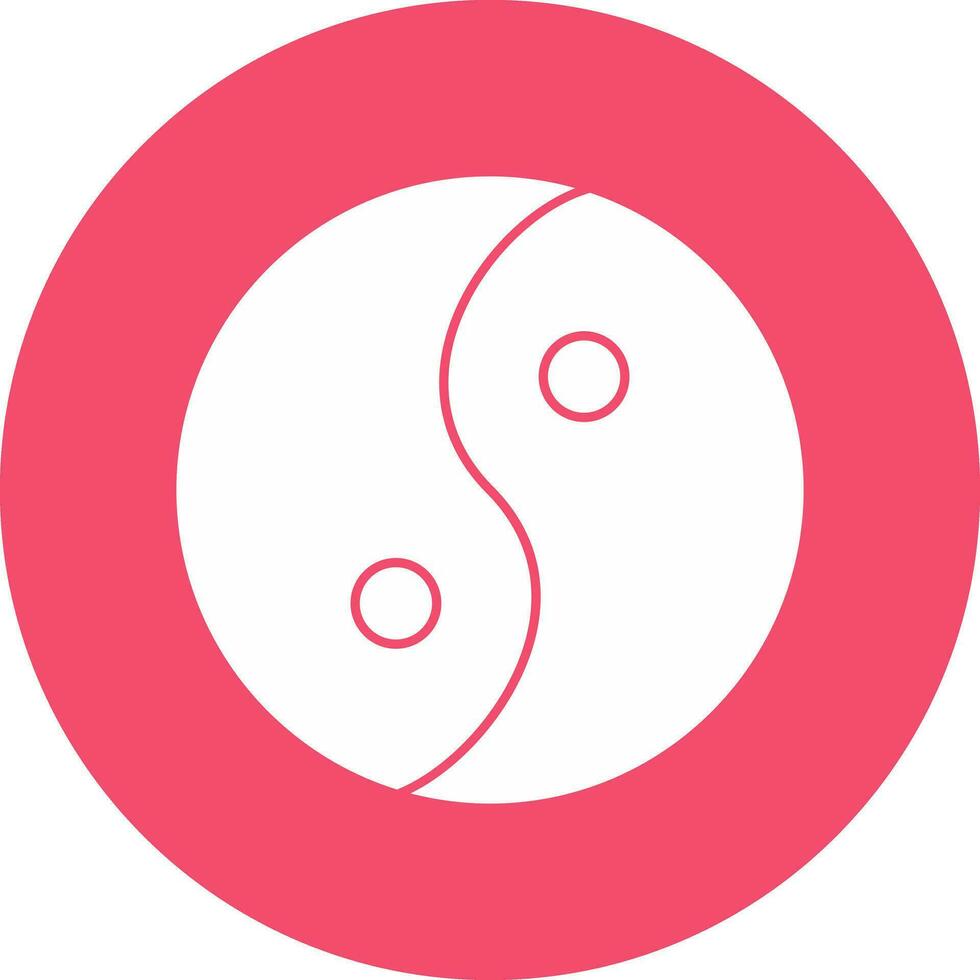 Yin yang Vector Icon Design