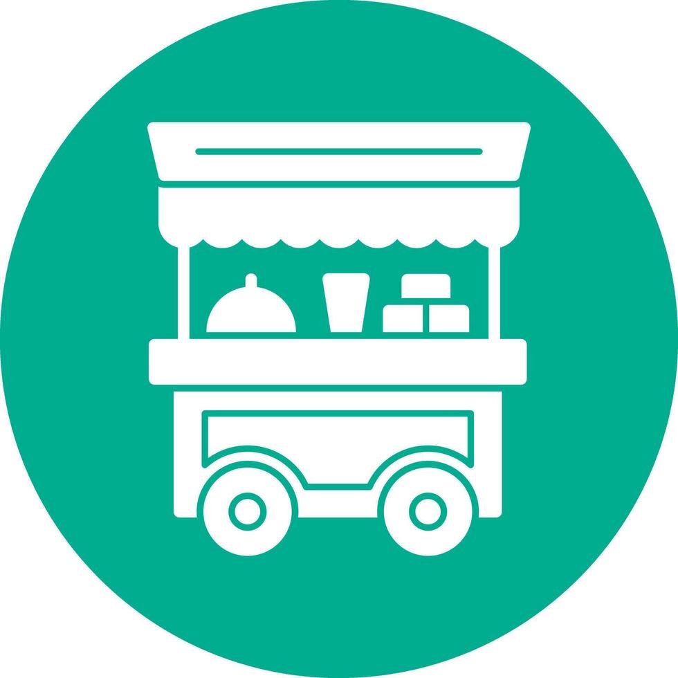 Food cart Vector Icon Design