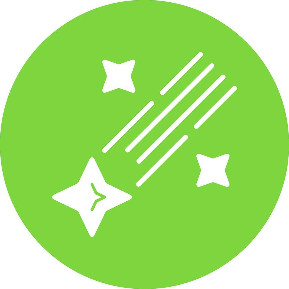 Shooting star Vector Icon Design