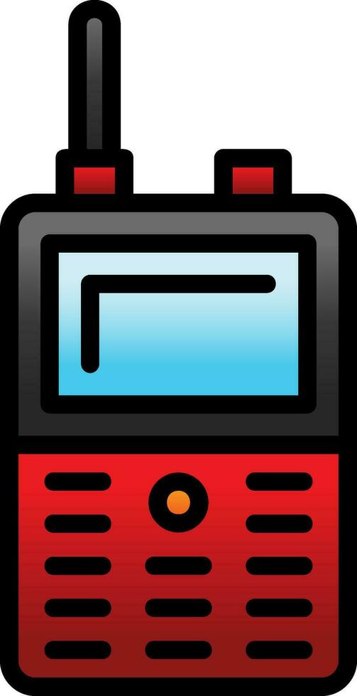 Walkie talkie Vector Icon Design