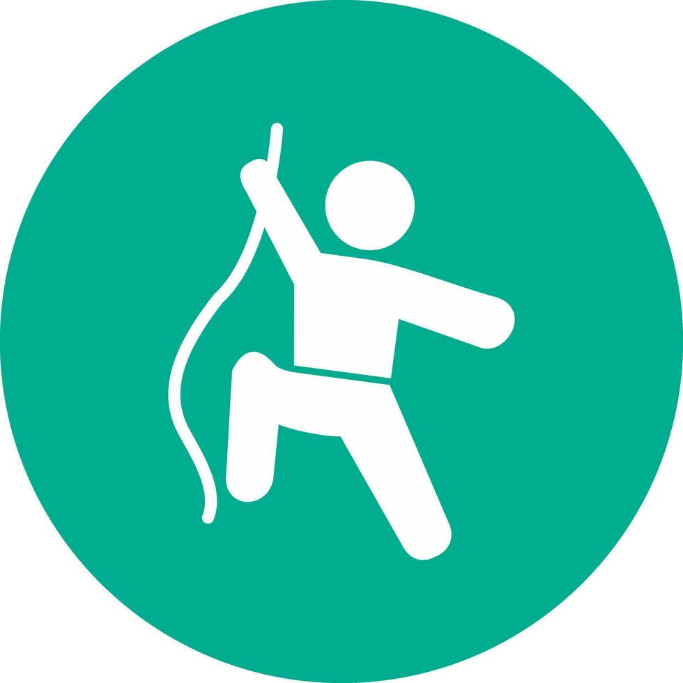 Climbing Vector Icon Design