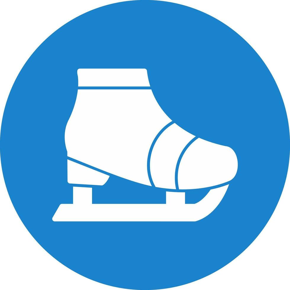 Ice skate Vector Icon Design