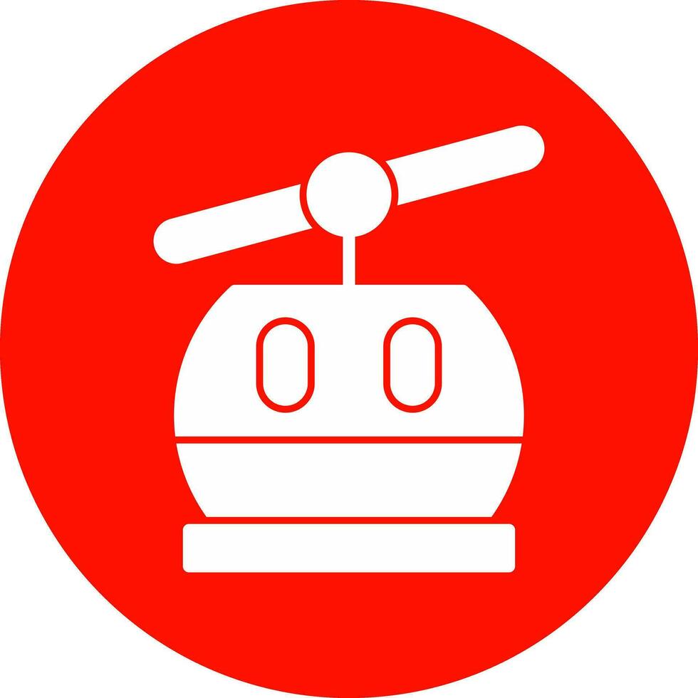 Ski lift Vector Icon Design