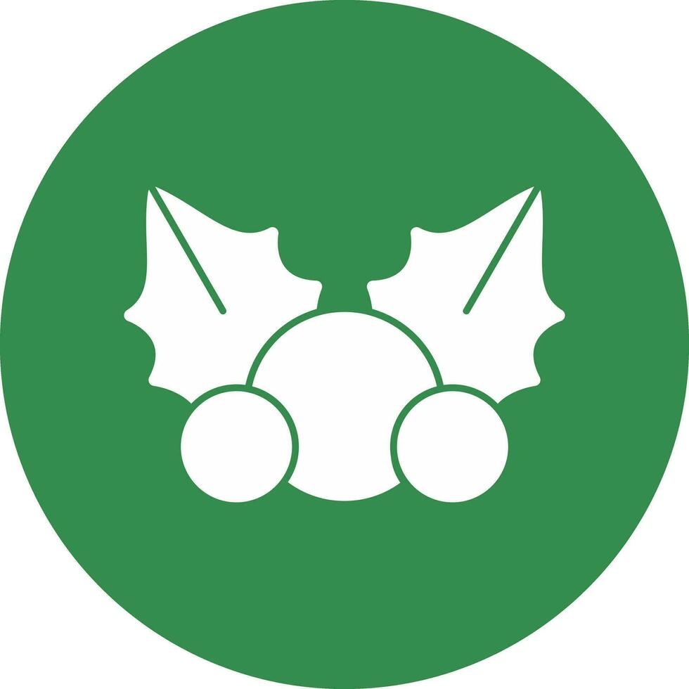 Mistletoe Vector Icon Design