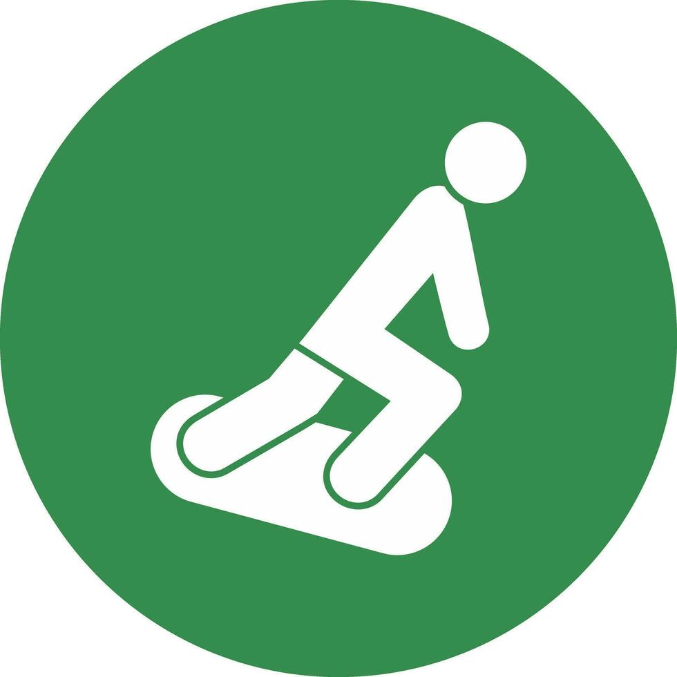 Snowboarding Vector Icon Design