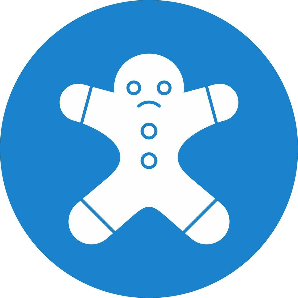 Gingerbread man Vector Icon Design