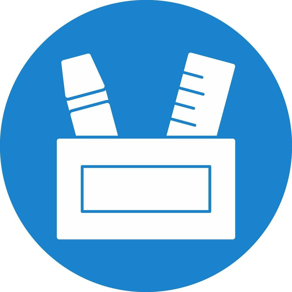 Pencil case Vector Icon Design
